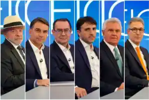 Datafolha, 1º turno: Lula, 38%; Flávio Bolsonaro, 33%; Cury, 8%; Caiado, 4%; Renan, 3%; Zema, 2%
