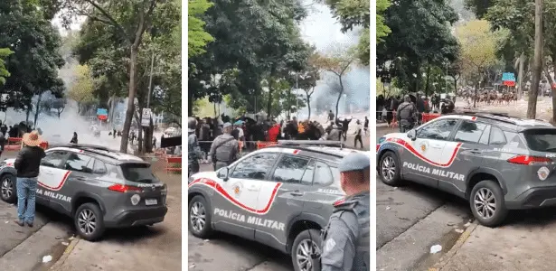 PM usa bomba contra manifestantes na região da avenida Paulista