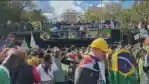 Em Brasília, dois atos aconteceram pela manhã, mesmo período do desfile oficial de 7 de Setembro, mas em pontos diferentes da capital.