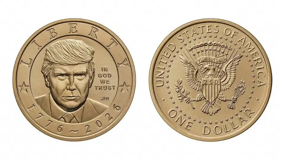 EUA lançam moeda comemorativa de US$ 1 com rosto de Donald Trump