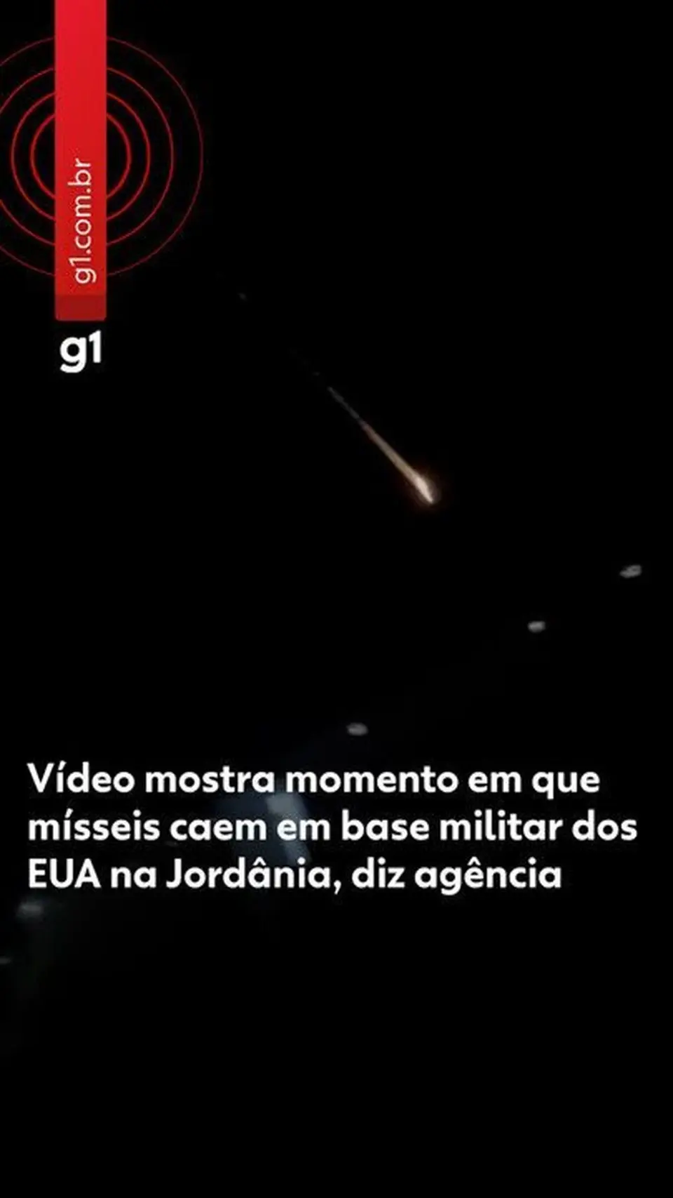 Vídeo mostra ataque do Irã a base dos EUA na Jordânia, diz agência