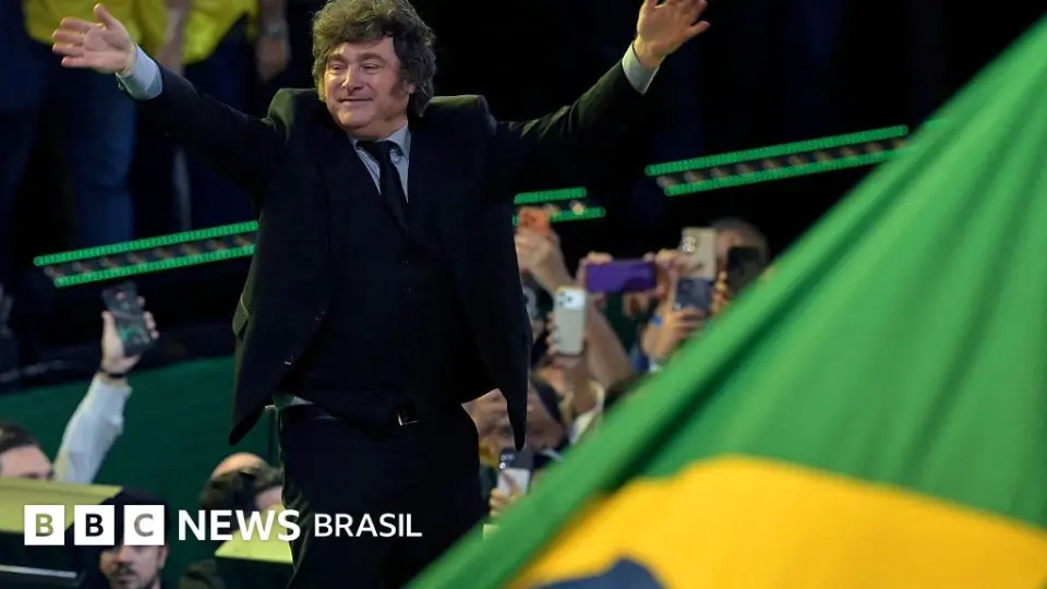 Discurso de Milei: por que Brasil chamou embaixador argentino para consultas após fala em evento de confirmação da candidatura de Flávio Bolsonaro